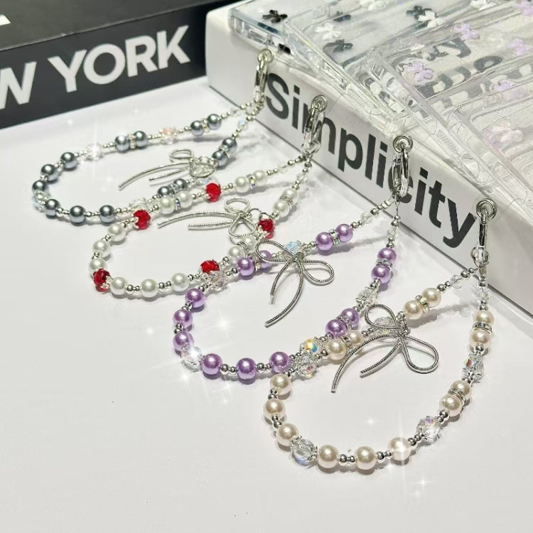 For Samsung Galaxy S25+ 5G Little Fresh Bow Bracelet Chain TPU Phone Case(Purple) by buy2fix