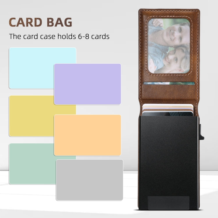 For Google Pixel 9 Suteni H19 Oil Wax 2-in-1 MagSafe Removable Card Box Back Phone Case(Brown) - Google Cases by Suteni | Online Shopping UK | buy2fix