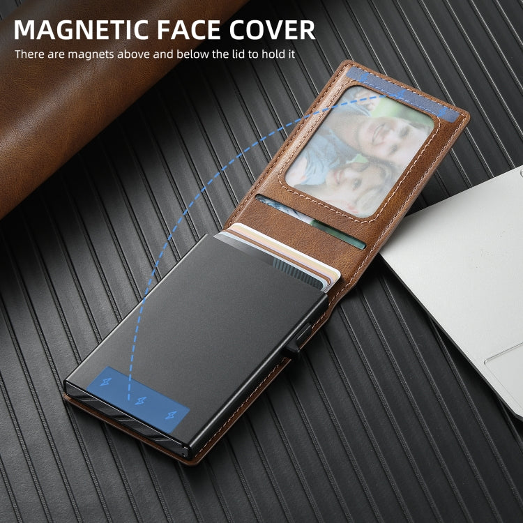 For Google Pixel 8 Pro Suteni H19 Oil Wax 2-in-1 MagSafe Removable Card Box Back Phone Case(Brown) - Google Cases by Suteni | Online Shopping UK | buy2fix