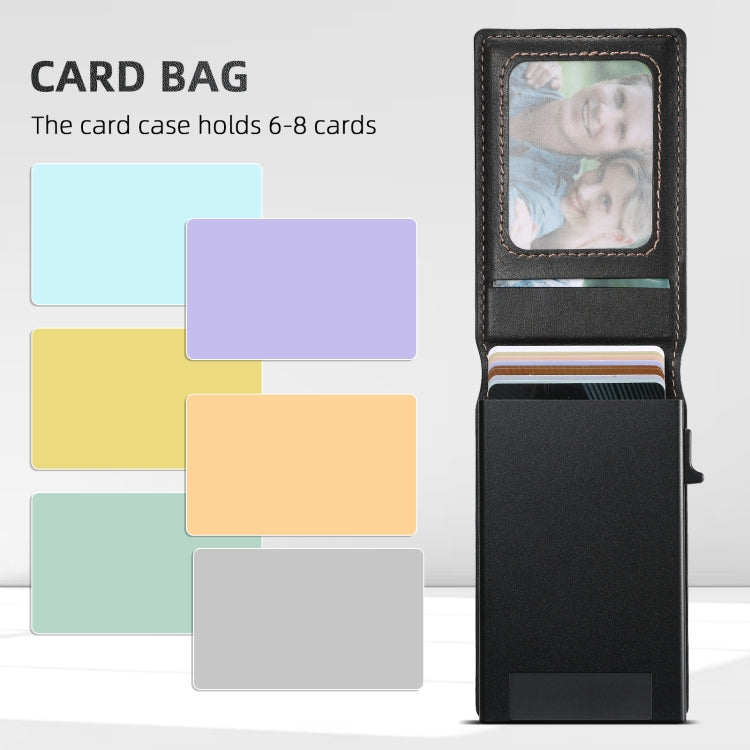 For Google Pixel 6a Suteni H19 Oil Wax 2-in-1 MagSafe Removable Card Box Back Phone Case(Black) - Google Cases by Suteni | Online Shopping UK | buy2fix