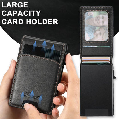 For Google Pixel 10 Pro Suteni H19 Oil Wax 2-in-1 MagSafe Removable Card Box Back Phone Case(Black) - Google Cases by Suteni | Online Shopping UK | buy2fix