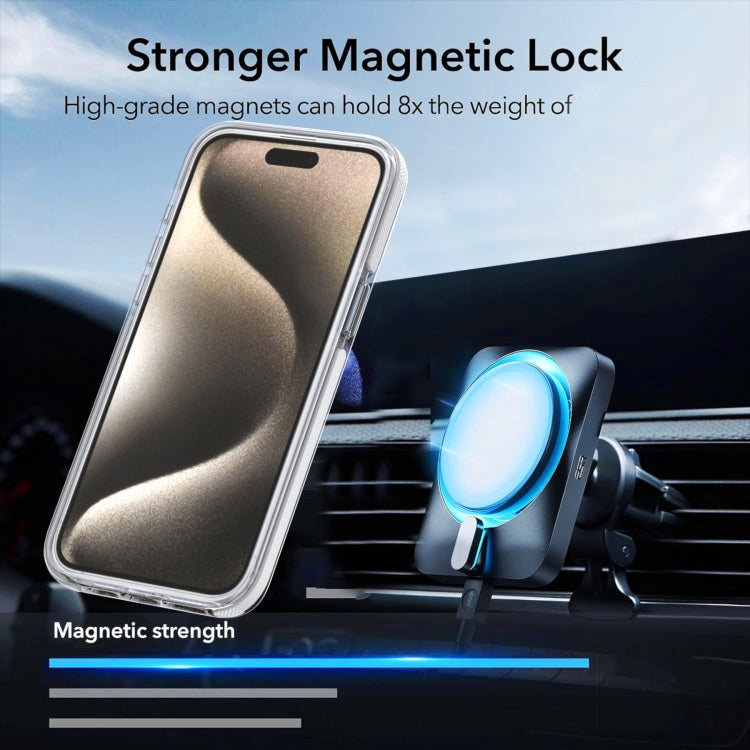 For iPhone 16e Dual-Color Gradient Discolor MagSafe Phone Case(Orange) - iPhone 16e Cases by buy2fix | Online Shopping UK | buy2fix