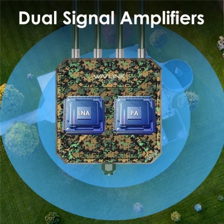 WAVLINK WN573HX3 WiFi 6 Extender Outdoor AX3000 Dual Band  Courtyard RV Wireless Router, Plug:UK Plug - Wireless Routers by WAVLINK | Online Shopping UK | buy2fix