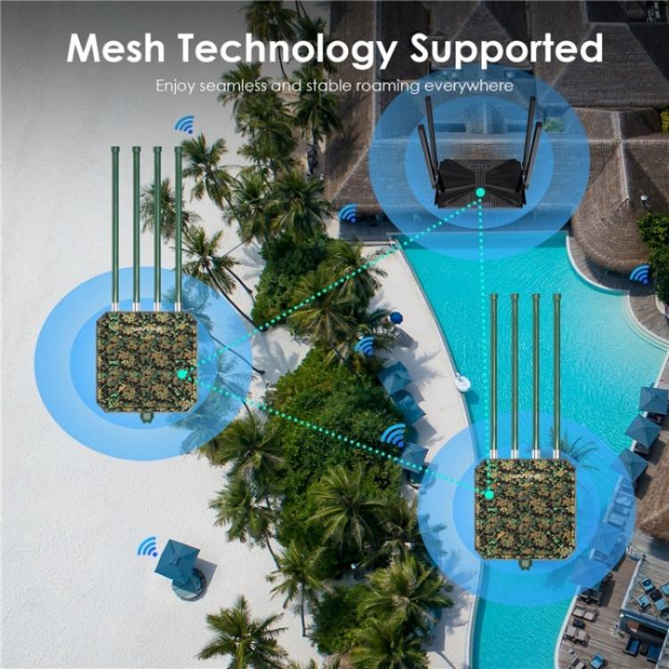 WAVLINK WN573HX3 WiFi 6 Extender Outdoor AX3000 Dual Band  Courtyard RV Wireless Router, Plug:AU Plug - Wireless Routers by WAVLINK | Online Shopping UK | buy2fix