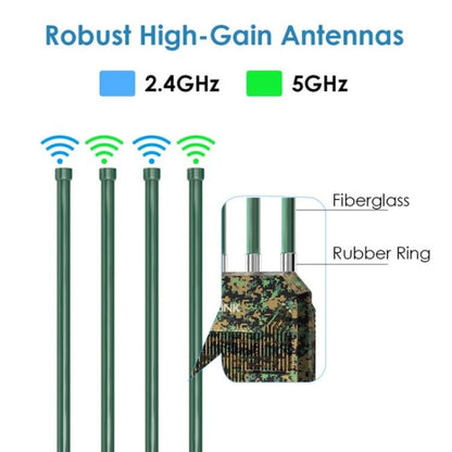 WAVLINK WN573HX3 WiFi 6 Extender Outdoor AX3000 Dual Band  Courtyard RV Wireless Router, Plug:UK Plug - Wireless Routers by WAVLINK | Online Shopping UK | buy2fix