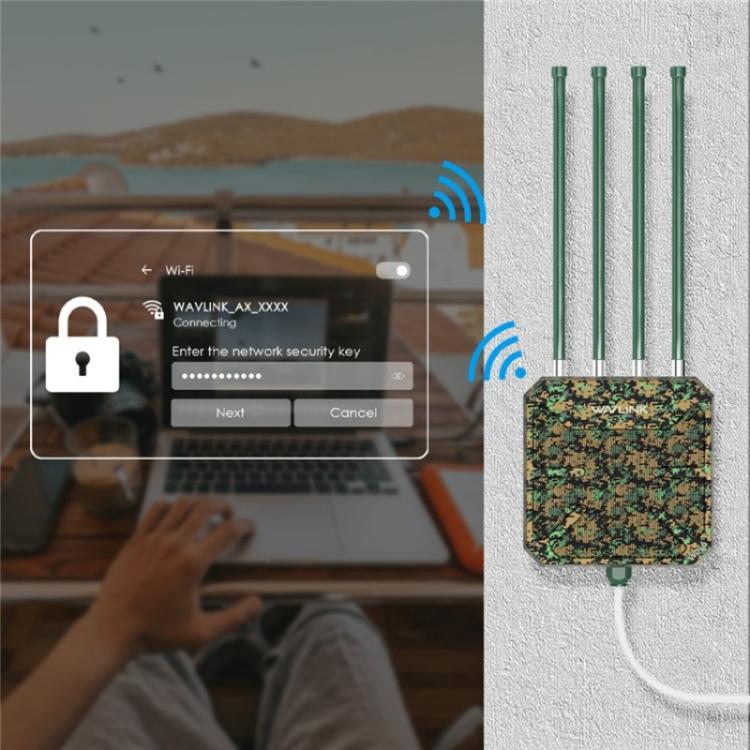 WAVLINK WN573HX1 WiFi 6 AX1800 Dual Band Wireless Router Outdoor WiFi Access Point, Plug:EU Plug - Wireless Routers by WAVLINK | Online Shopping UK | buy2fix