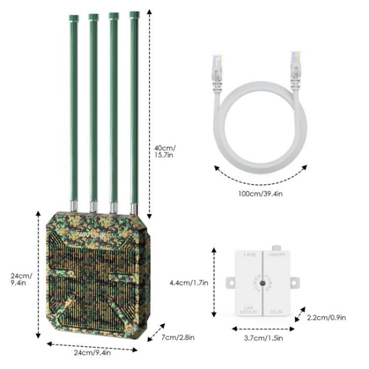 WAVLINK WN573HX1 WiFi 6 AX1800 Dual Band Wireless Router Outdoor WiFi Access Point, Plug:AU Plug - Wireless Routers by WAVLINK | Online Shopping UK | buy2fix