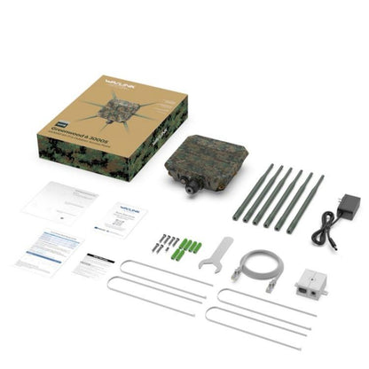 WAVLINK WN588HX3 AX3000 Outdoor WiFi Extender with 6 Antennas Dual Band WiFi Repeater, Plug:AU Plug - Wireless Routers by WAVLINK | Online Shopping UK | buy2fix