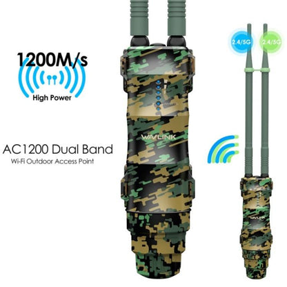 WAVLINK WN570HA2 IP67 Waterproof Outdoor WiFi Extender AC1200 Dual Band Wireless Router, Plug:EU Plug - Wireless Routers by WAVLINK | Online Shopping UK | buy2fix