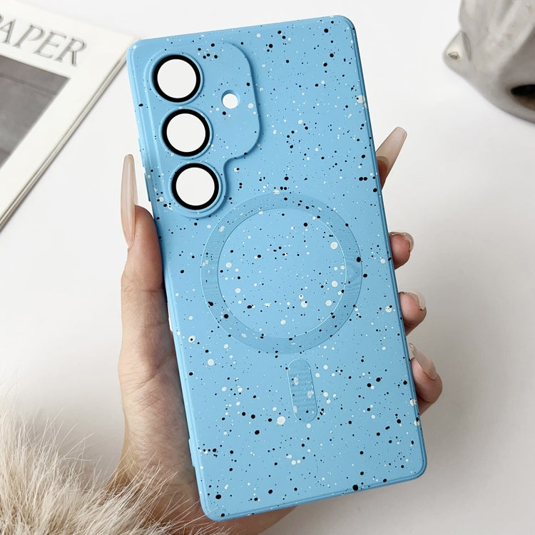 For Samsung Galaxy S25 5G Starry Sky TPU Shockproof MagSafe Phone Case(Sierra Blue) - Galaxy S25 5G Cases by buy2fix | Online Shopping UK | buy2fix