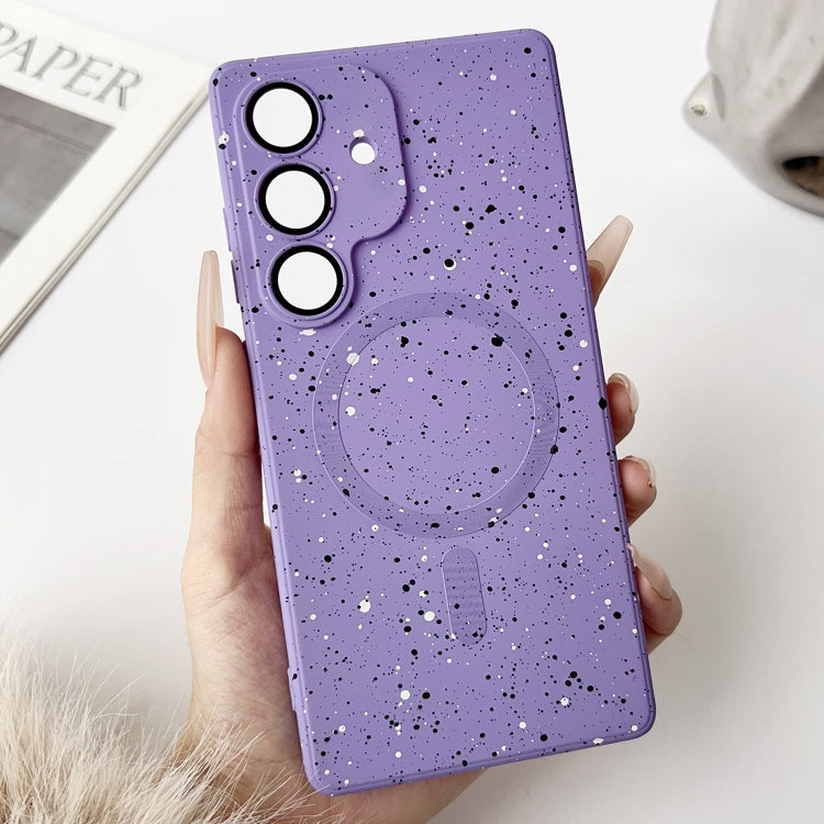 For Samsung Galaxy S25+ 5G Starry Sky TPU Shockproof MagSafe Phone Case(Purple) by buy2fix