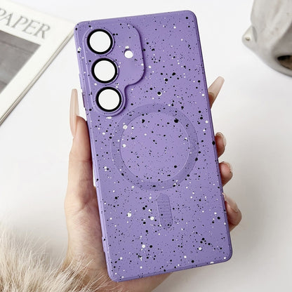 For Samsung Galaxy S25+ 5G Starry Sky TPU Shockproof MagSafe Phone Case(Purple) by buy2fix