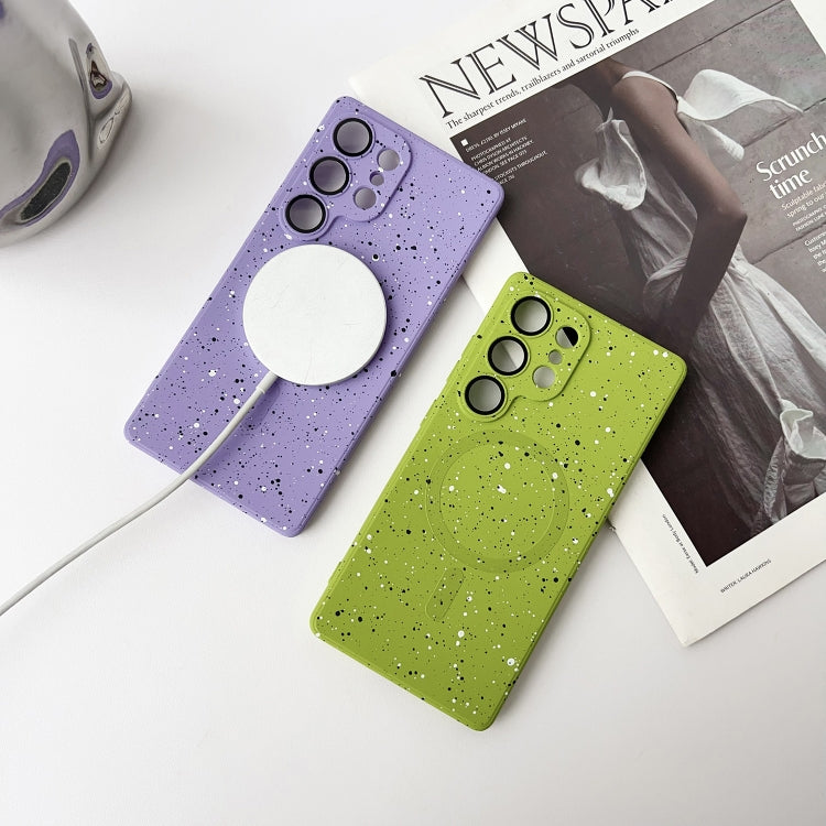 For Samsung Galaxy S25+ 5G Starry Sky TPU Shockproof MagSafe Phone Case(Purple) by buy2fix