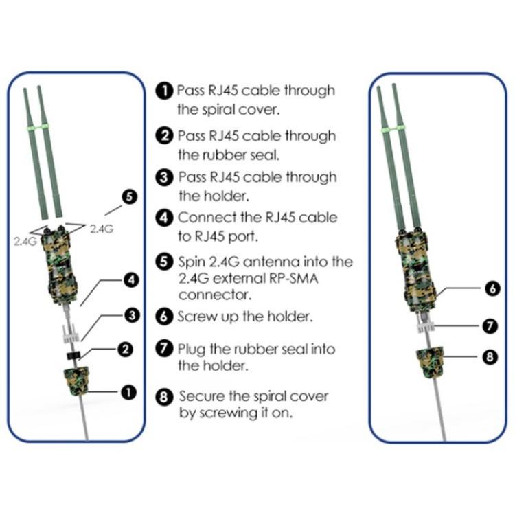 WAVLINK WN570HN2 Poe Weatherproof WiFi Extender 300Mbps High Power Outdoor Router, Plug:EU Plug - Wireless Routers by WAVLINK | Online Shopping UK | buy2fix