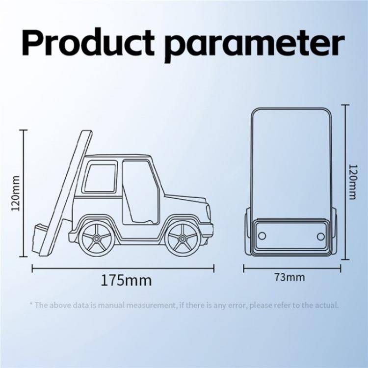 G63 Bluetooth Speaker Clock Atmosphere Light 6-in-1 Car Shape 15W Desktop Wireless Charger(Grey) - Wireless Charger by buy2fix | Online Shopping UK | buy2fix