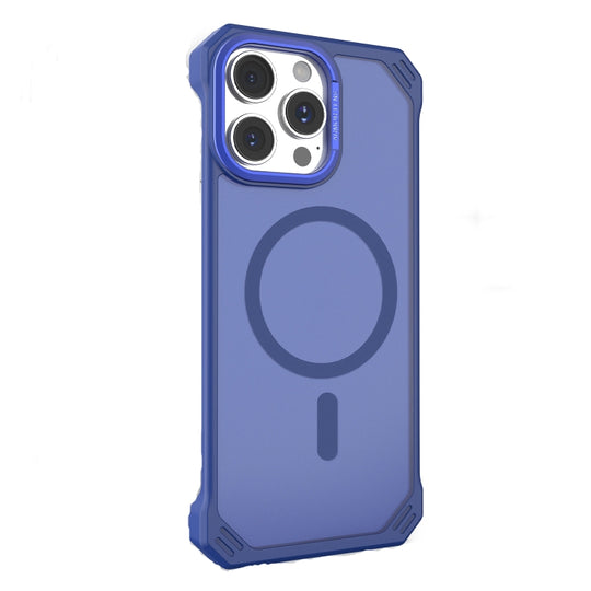 For iPhone 13 Pro Max Starshield Frameless MagSafe PC Phone Case(Blue)