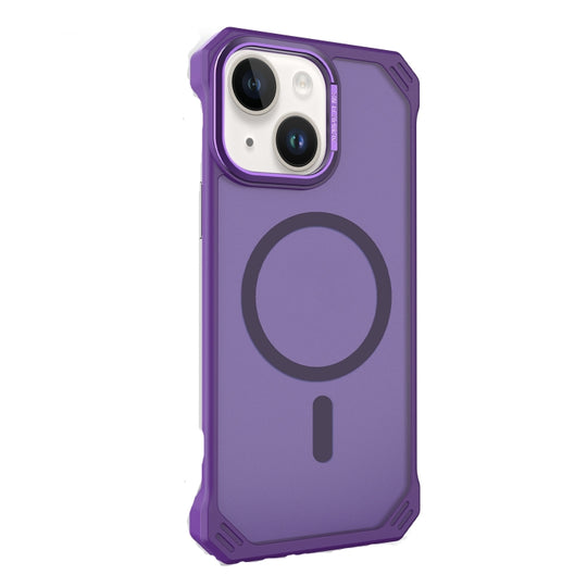 For iPhone 14 Starshield Frameless MagSafe PC Phone Case(Purple)