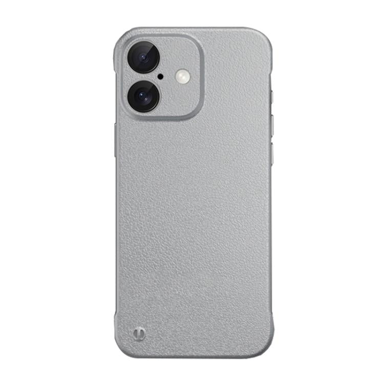 For iPhone 16 Plus Frameless Litchi Texture PC Phone Case(Titanium Silver) - iPhone 16 Plus Cases by buy2fix | Online Shopping UK | buy2fix