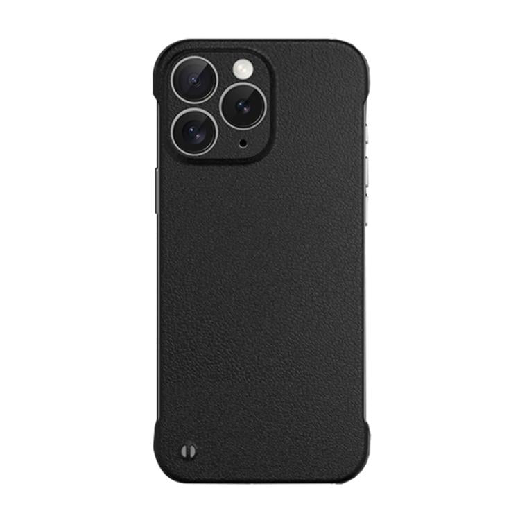For iPhone 11 Pro Max Frameless Litchi Texture PC Phone Case(Graphite Black) - iPhone 11 Pro Max Cases by buy2fix | Online Shopping UK | buy2fix