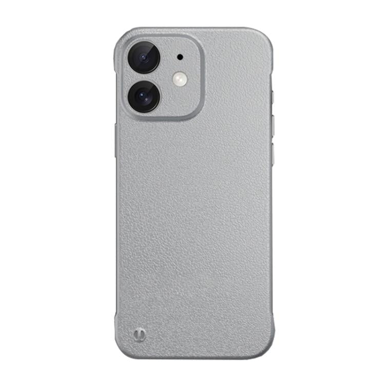 For iPhone 11 Frameless Litchi Texture PC Phone Case(Titanium Silver) - iPhone 11 Cases by buy2fix | Online Shopping UK | buy2fix