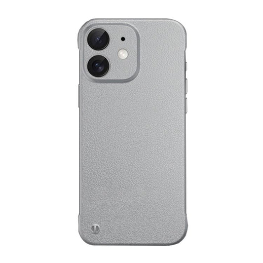For iPhone 11 Frameless Litchi Texture PC Phone Case(Titanium Silver) - iPhone 11 Cases by buy2fix | Online Shopping UK | buy2fix