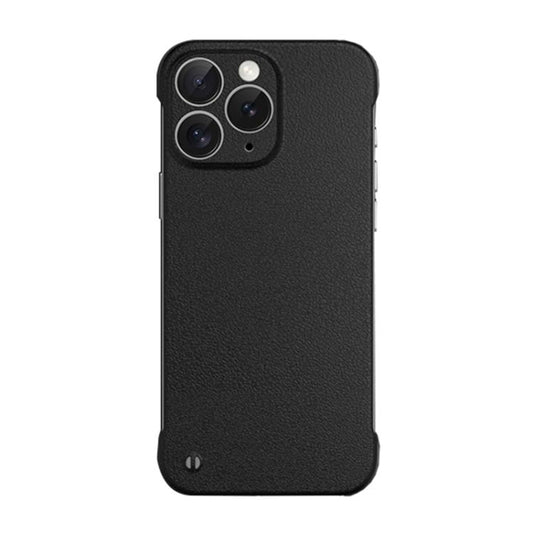 For iPhone 11 Pro Frameless Litchi Texture PC Phone Case(Graphite Black) - iPhone 11 Pro Cases by buy2fix | Online Shopping UK | buy2fix