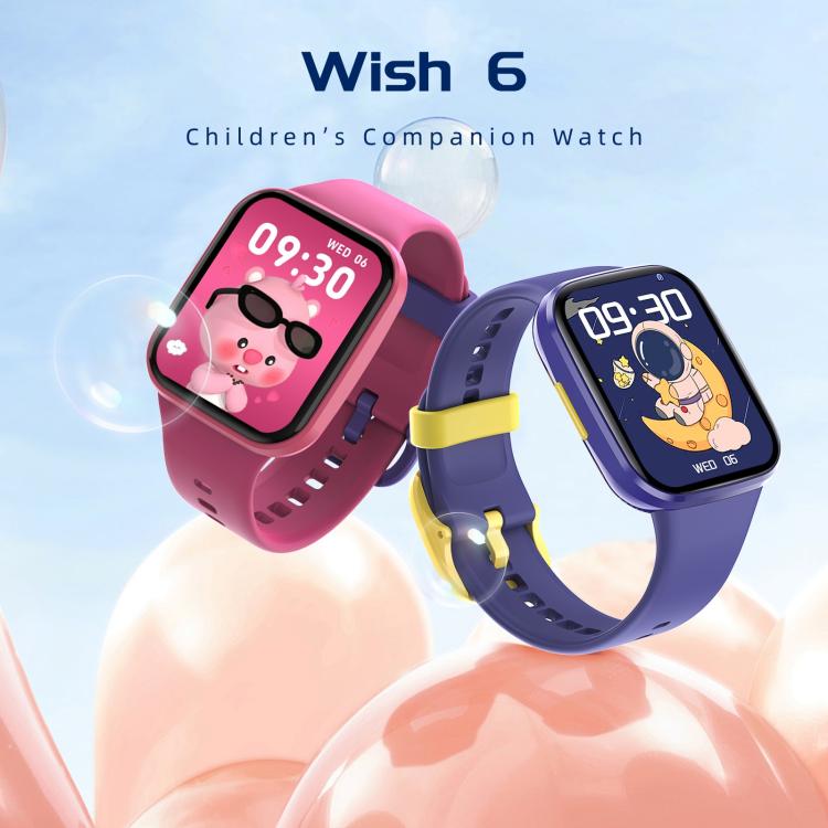 Wish 6 1.69 inch TFT Color Screen IP68 Waterproof Children Companion Smart Watch(Purple) - Smart Watches by buy2fix | Online Shopping UK | buy2fix