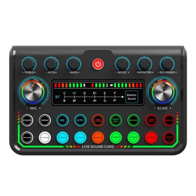 P99 Live Streaming Sound Card with DJ Mixer Voice Converter Audio Mixer - Live Sound Effects Processors by buy2fix | Online Shopping UK | buy2fix