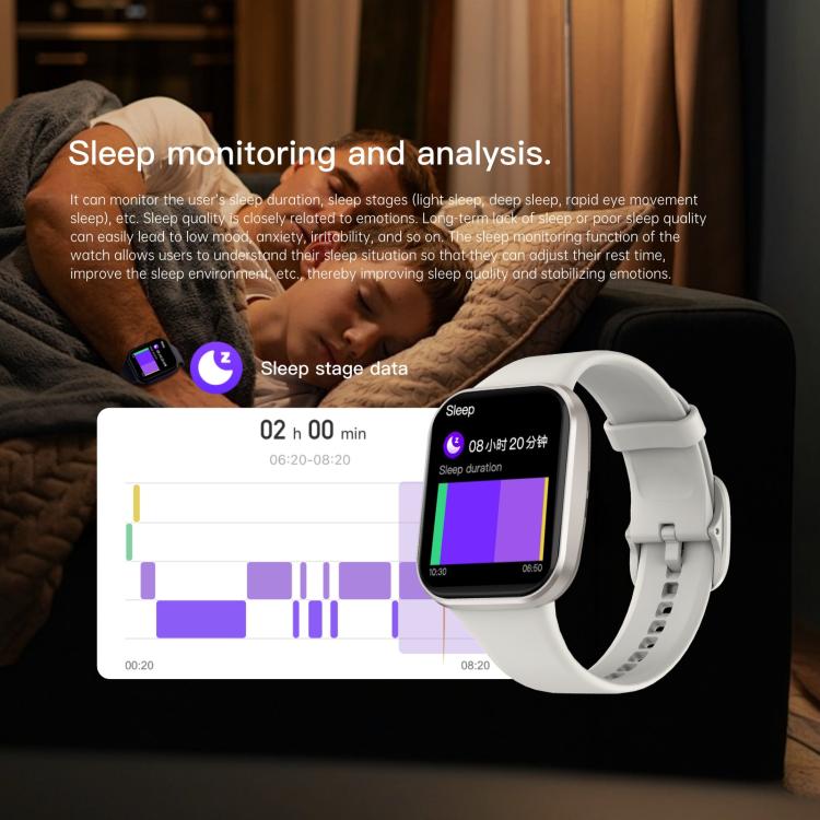 Q23 Pro 1.83 inch Color Screen IP68 Waterproof Bluetooth Call Smart Watch, Support Health Monitoring(White) - Smart Watches by buy2fix | Online Shopping UK | buy2fix