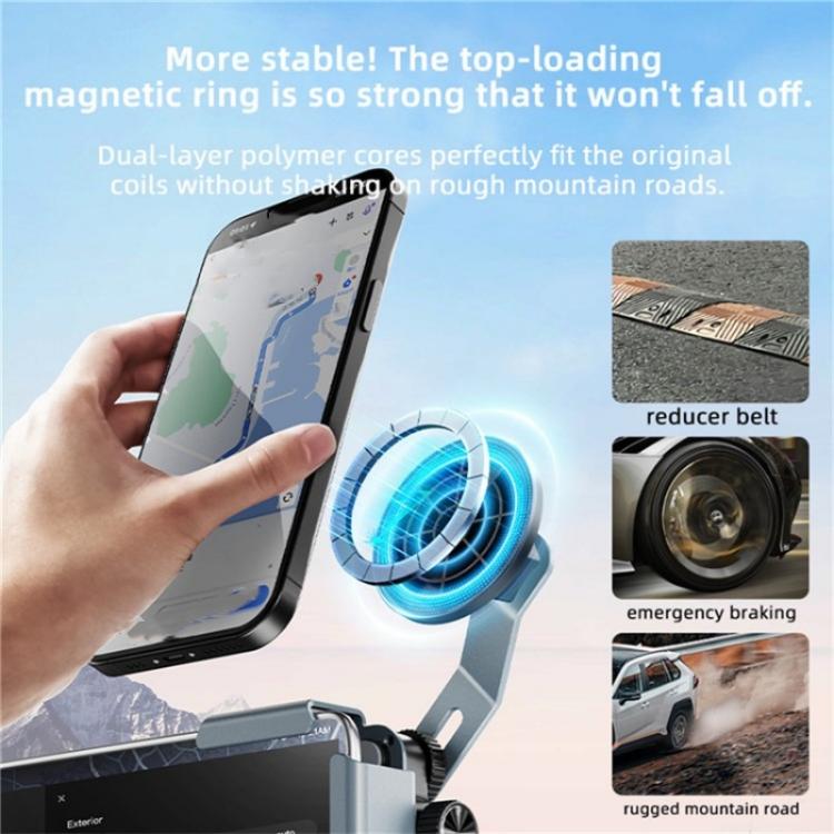 SU7Y Large Display Vehicle Mount Navigation Stand For Tesla Car Screen Magnetic Phone Holder - Universal Car Holders by buy2fix | Online Shopping UK | buy2fix