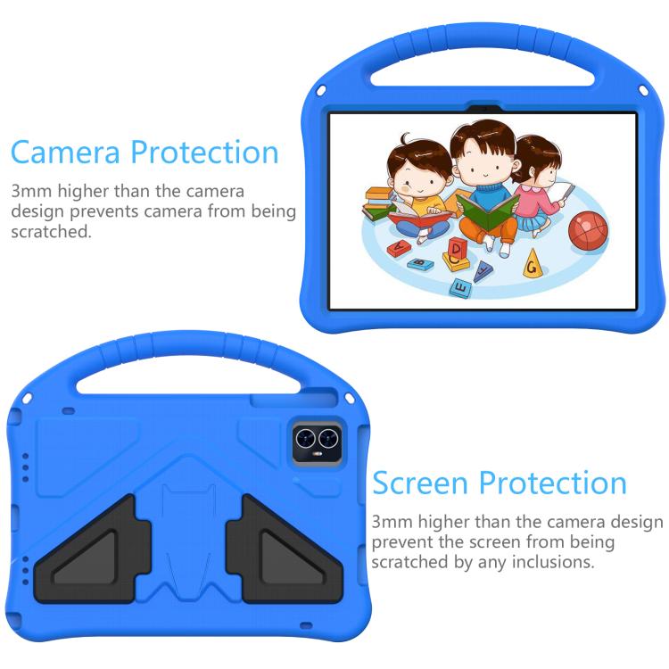 For onn. 10.1 Tablet Gen 4 2024 EVA Shockproof Tablet Case with Holder(Blue) - Others by buy2fix | Online Shopping UK | buy2fix