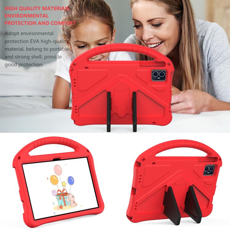 For onn. 10.1 Tablet Gen 4 2024 EVA Shockproof Tablet Case with Holder(Red) - Others by buy2fix | Online Shopping UK | buy2fix