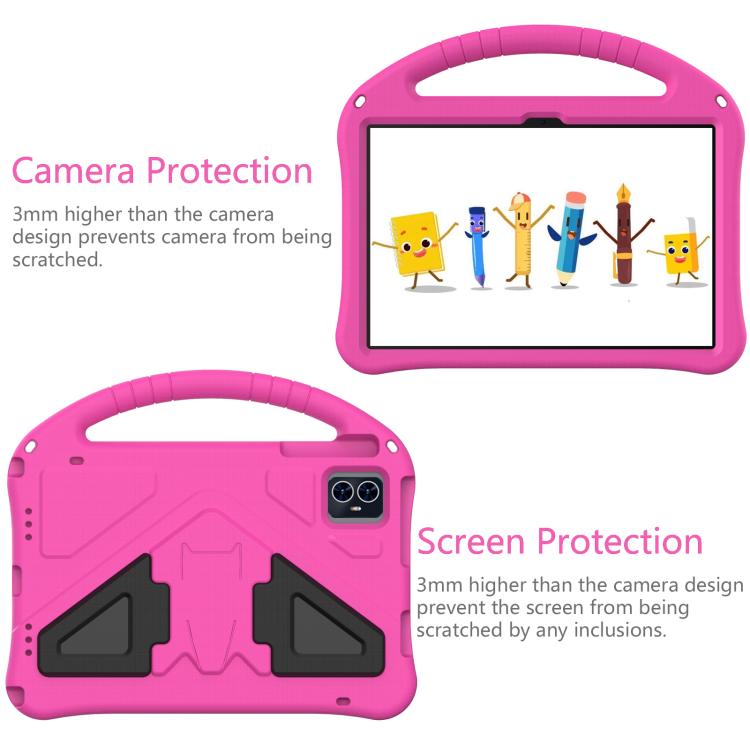 For onn. 10.1 Tablet Gen 4 2024 EVA Shockproof Tablet Case with Holder(RoseRed) - Others by buy2fix | Online Shopping UK | buy2fix