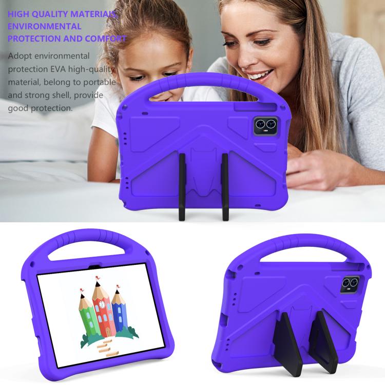 For onn. 10.1 Tablet Gen 4 2024 EVA Shockproof Tablet Case with Holder(Purple) - Others by buy2fix | Online Shopping UK | buy2fix