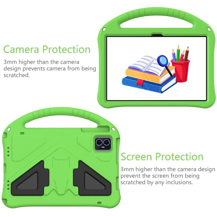 For onn. 10.1 Tablet Gen 4 2024 EVA Shockproof Tablet Case with Holder(Green) - Others by buy2fix | Online Shopping UK | buy2fix