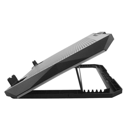 S608 RGB Light 8 Silent Fans Adjustable Height Stand Laptop Cooling Pad with Phone Holder - Cooling Pads by buy2fix | Online Shopping UK | buy2fix