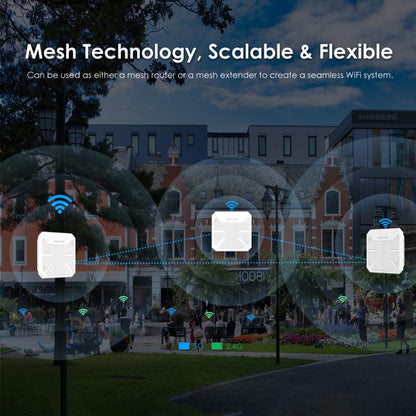 WAVLINK WN573HP3 Built-In 12dBi Directional Antenna Outdoor AX3000 Dual Band Repeater, Plug:US Plug - Wireless Routers by WAVLINK | Online Shopping UK | buy2fix