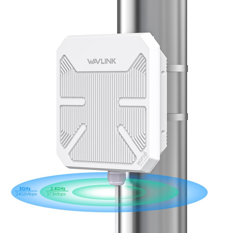 WAVLINK WN573HP3 Built-In 12dBi Directional Antenna Outdoor AX3000 Dual Band Repeater, Plug:US Plug - Wireless Routers by WAVLINK | Online Shopping UK | buy2fix