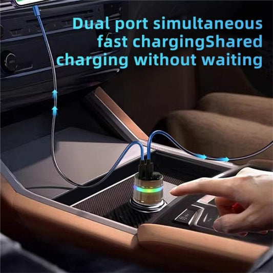 C74 Bluetooth 5.3 Car Charger PD 30W Fast Charging  with Digital Display - Car Charger by buy2fix | Online Shopping UK | buy2fix