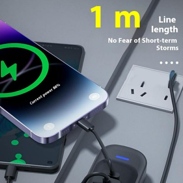 Y1 Type-C and Dual USB Car Rear Seat Charger Fast Charging Adapter with 1m Extension Cable - Car Charger by buy2fix | Online Shopping UK | buy2fix