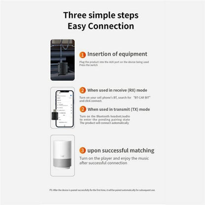 W15 Bluetooth 5.3 AUX Adapter USB Dongle 2 In 1 Car Audio Transmitter Receiver - Bluetooth Adapters by buy2fix | Online Shopping UK | buy2fix