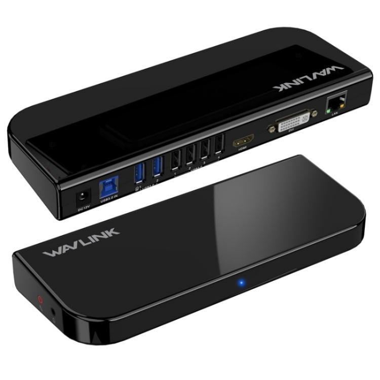 WAVLINK UG49DK1 For Windows Mac Android 13 In 1 USB-C Hub Dual Display Docking Station, Plug:UK Plug -  by WAVLINK | Online Shopping UK | buy2fix