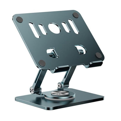 J58 Dual Rod Support Alloy Steel Foldable Rotating Tablet Holder(Dark Grey) - Desktop Holder by buy2fix | Online Shopping UK | buy2fix