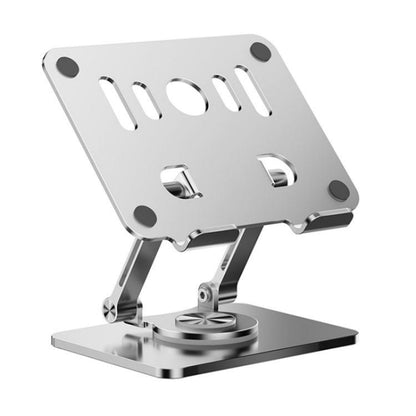 J58 Dual Rod Support Alloy Steel Foldable Rotating Tablet Holder(Silver) - Desktop Holder by buy2fix | Online Shopping UK | buy2fix