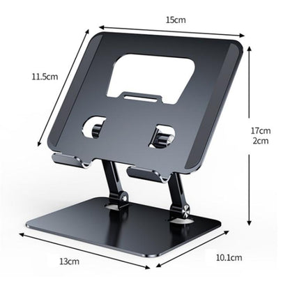 J18S 360 Degree Rotation Desktop Phone Tablet Alloy Steel Holder(Grey) - Desktop Holder by buy2fix | Online Shopping UK | buy2fix