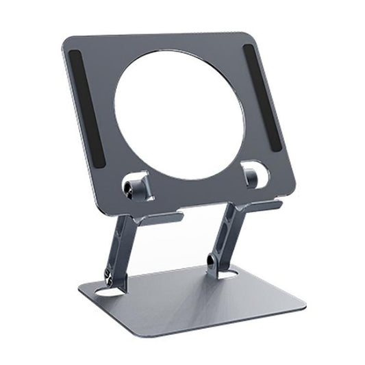 J23S Folding Height Adjustable Desktop Tablet Metal Cooling Holder(Grey) - Desktop Holder by buy2fix | Online Shopping UK | buy2fix