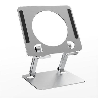 J23S Folding Height Adjustable Desktop Tablet Metal Cooling Holder(Silver) - Desktop Holder by buy2fix | Online Shopping UK | buy2fix