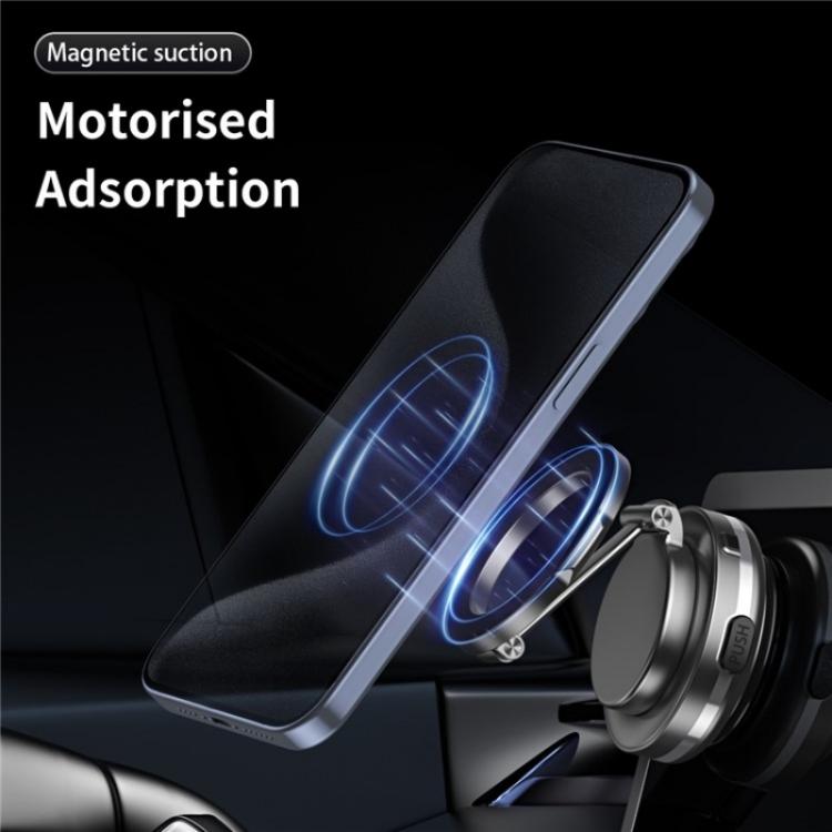 C7 Multifunctional Magnetic Phone Holder Rotatable Folding Auto Vacuum Suction Cup Phone Holder(Grey) - Wireless Charger Holders by buy2fix | Online Shopping UK | buy2fix