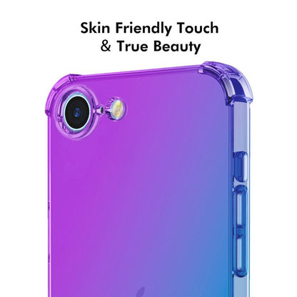 For iPhone 16e ENKAY Hat-Prince Gradient Airbag TPU Phone Case(Pink Gold) - iPhone 16e Cases by ENKAY | Online Shopping UK | buy2fix