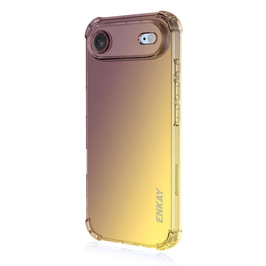 For iPhone Air ENKAY Hat-Prince Gradient Airbag TPU Phone Case(Purple Gold) - iPhone Air Cases by ENKAY | Online Shopping UK | buy2fix